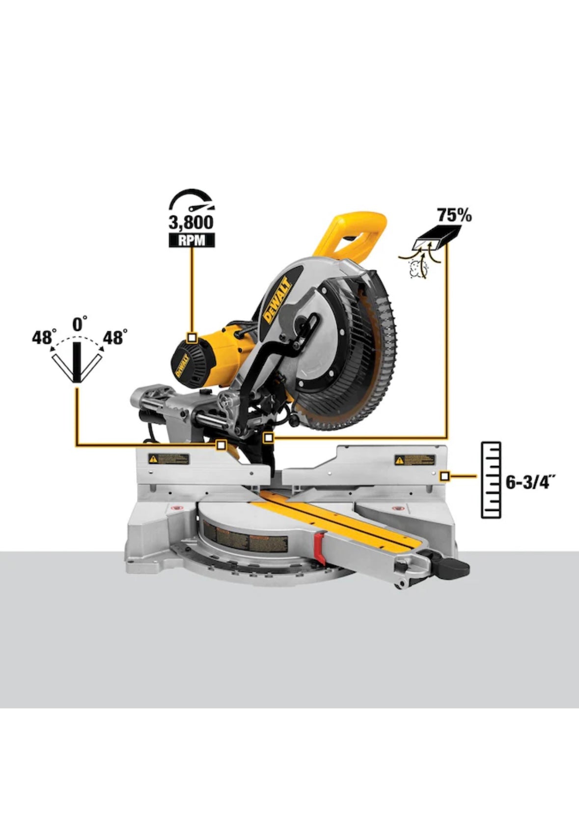Sliding Miter Saw - 12” Double Bevel