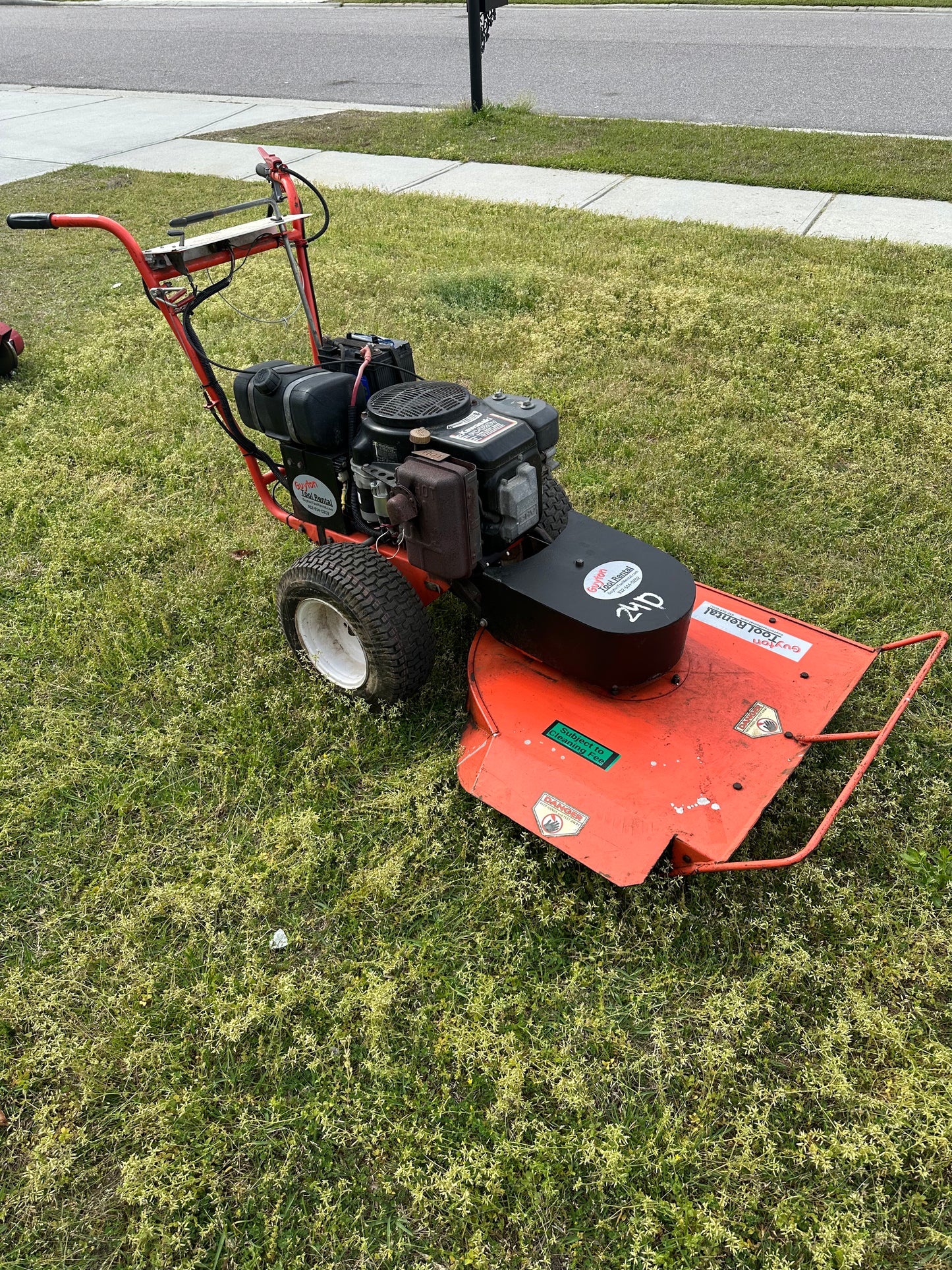 26” Walk Behind Brush Mower