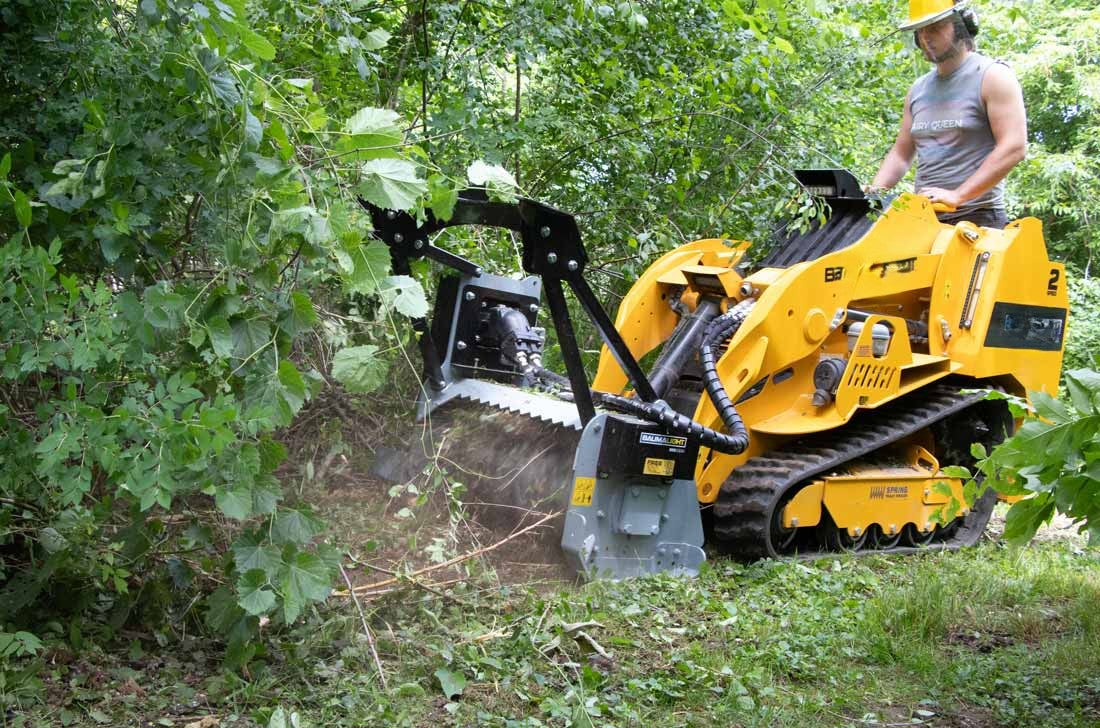 Universal Mini Skid Drum Mulcher Attachment